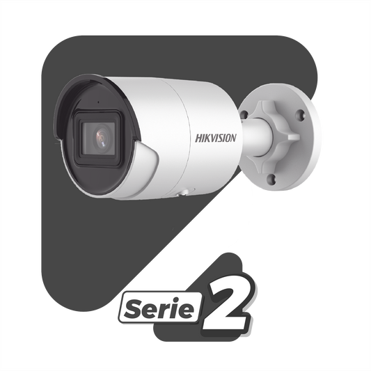 Bala IP 6 Megapixel / Lente 2.8 mm / 40 mts IR EXIR /Exterior IP67 / WDR 120 dB / PoE / Micrófono Integrado / Videoanali