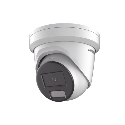 [Dual Light + ColorVu] Turret IP 8 Megapixel / Lente 2.8 mm / 40 mts IR + 40 mts Luz Blanca / Microfono Integrado / Exterior IP67 / WDR 130 dB / Videoanaliticos (Filtro de Falsas Alarmas) / Captura Facial / ACUSEARCH