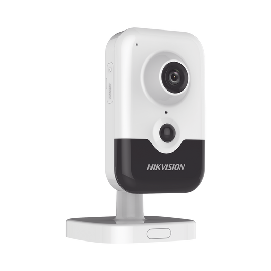 Cubo IP 4 Megapixel / Serie PRO / Lente 2.8 mm / 10 mts IR EXIR / PoE / Sensor PIR / H.265+ / Interior / Audio de Dos Ví