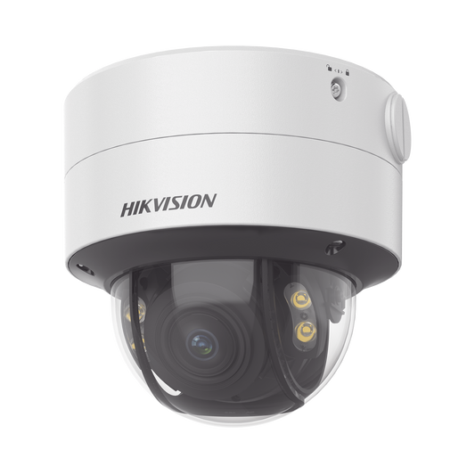 Domo IP 4 Megapixel / Imagen a Color 24/7 / Lente 3.6 - 9 mm / Luz Blanca 40 mts / WDR 130 dB / Exterior IP67 / IK10 / C