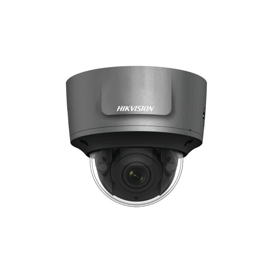 Domo IP 5 Megapixel / 30 mts IR EXIR / Lente Mot. 2.8 a 12 mm / WDR / IP67/ IK10 / Vídeo Análisis / Color negro / MicroS
