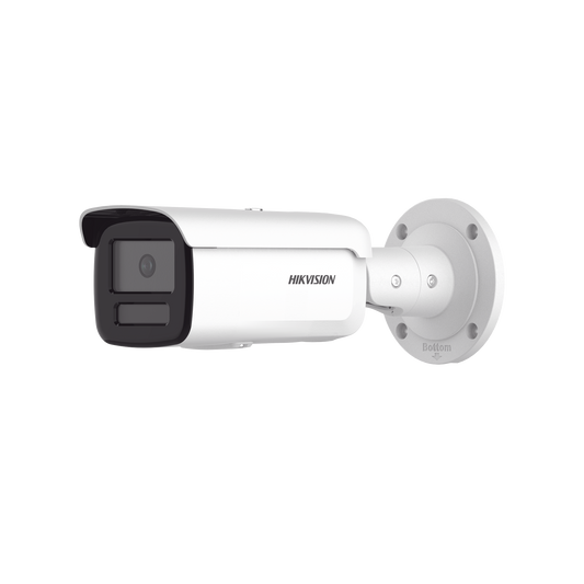 [Dual Light + ColorVu] Bala IP 8 Megapixel / Lente 4 mm / 60 mts IR + 60 mts Luz Blanca / Exterior IP67 / WDR 130 dB / Videoanaliticos (Filtro de Falsas Alarmas) / Captura Facial / ACUSEARCH