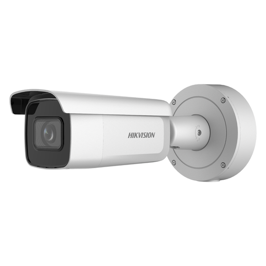 Bala IP 8 Megapixel (4K) / Lente Mot. 2.7 a 13.5 mm / 60 mts IR EXIR / Videoanalíticos / AcuSense / DarkFighter / Exteri