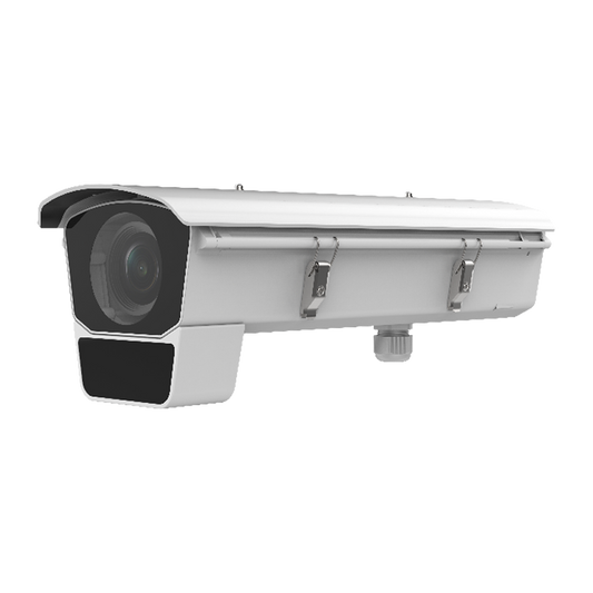 Cámara Tipo Box de 2MP / Lente 3.8- 16 mm / DarkFighter / Con Gabinete / IK10 / IP66 / Detección de Rostros / microSD | 
