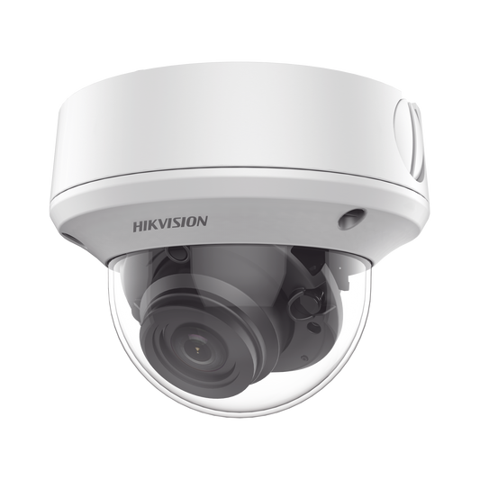 Domo TURBOHD 5 Megapixel / Lente Motorizado 2.7 - 13.5 mm / IR EXIR 40 mts / IK10 / IP67 / dWDR | HIKVISION