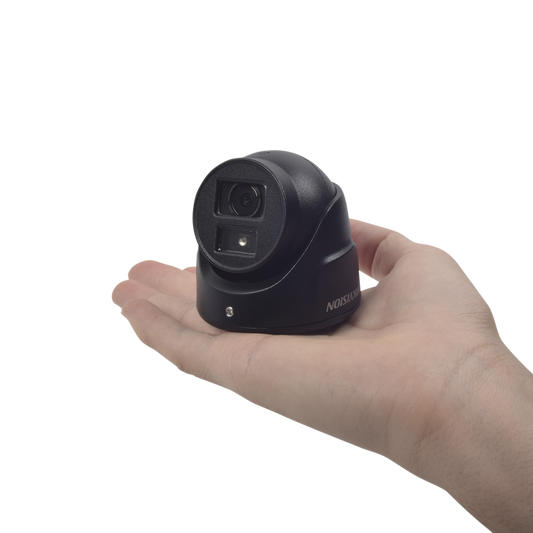 Ultra Mini Turret TURBO 2 Megapixeles (1080p) / Gran Angular / Lente 2.8 mm / 20 mts IR EXIR / Exterior IP67 / 4 Tecnolo