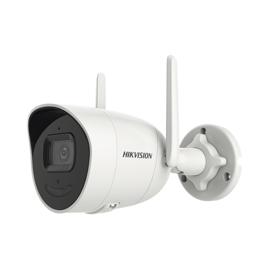 Bala IP 4 Megapixel / Lente 2.8 mm / 30 mts IR / Exterior IP66 / Wi-Fi / WDR 120 dB / H.265 / Micrófono y Bocina Interco