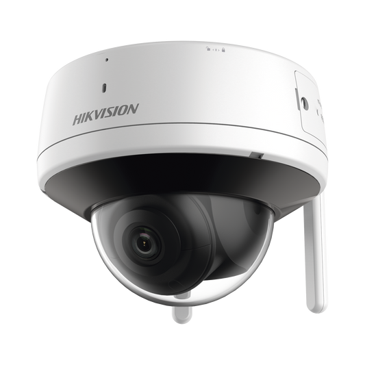 Domo IP 2 Megapixel / Lente 2.8 mm / 30 mts IR / Exterior IP66 / Wi-Fi / WDR 120 dB / H.265+ / Micrófono y Bocina Interc