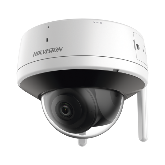 Domo IP 4 Megapixel / Lente 2.8 mm / 30 mts IR / Exterior IP66 / Wi-Fi / WDR 120 dB / Soporta Micro SD / H.265+ / Micróf