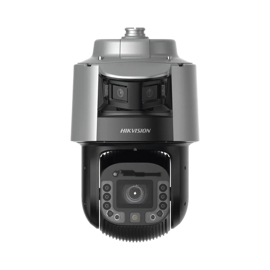 [TandemVu] Domo PTZ IP 4 Megapixel con Cámara Panoramica 180º de 6 Megapixel / 25X Zoom / 300 mts IR y 30 mts Luz Blanca / IP67 / IK10 / Autoseguimiento / Wiper / Deep learning / Entrada-Salida de Audio y Alarma / Ultra Baja Iluminació