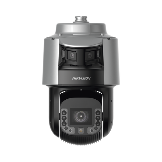 [TandemVu] Domo PTZ IP 4 Megapixel con Cámara Panoramica 180º de 6 Megapixel / 42X Zoom / 300 mts IR y 30 mts Luz Blanca / IP67 / IK10 / Autoseguimiento / Wiper / Deep learning / Entrada-Salida de Audio y Alarma / Ultra Baja Iluminació