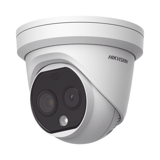 Turret IP Dual / Térmica 1.8 mm (160 x 120) / Óptico 2 mm (4 Megapixel) / DETECCIÓN DE PERSONAS 53 m /15 mts IR / Exteri