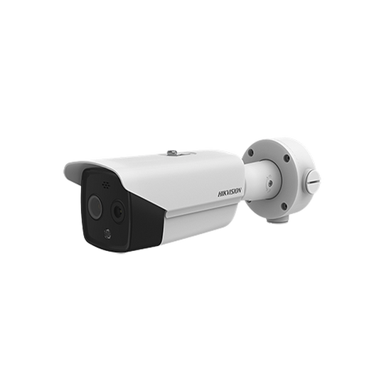 Bala IP Dual / Térmica 6.2 mm (160 x 120) / Óptico 8 mm (4 Megapixel) / DETECCIÓN DE PERSONAS 182 m / 40 mts IR / Exteri