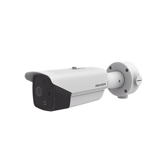Bala IP Dual / Térmica 6.2 mm (160 x 120) / Óptico 8 mm (4 Megapixel) / DETECCIÓN DE PERSONAS 182 m /40 mts IR / Exterio