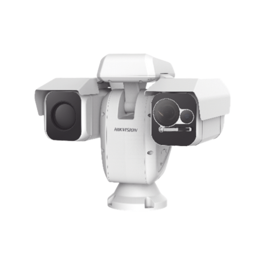 Punta de Poste IP Dual / Térmica 50 mm (384 X 288) + Óptico 40X (4 Megapixel) / 800 mts IR / IP66 / Detección de Tempera