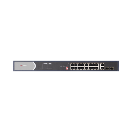 Switch PoE+ / No Administrable / 16 Puertos 100 Mbps PoE+ (4 Puertos PoE++ 90 W) / 2 Puertos 1000 Mbps Uplink + 2 Puerto