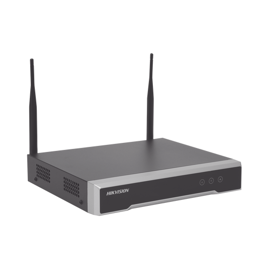 NVR 4 Megapixel / 4 canales IP / 1 Bahía de Disco Duro / 2 Antenas Wi-Fi / Salida de Vídeo Full HD | HIKVISION