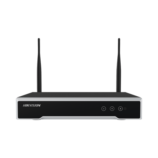 NVR 4 Megapixel / 8 canales IP / 1 Bahía de Disco Duro / 2 Antenas WIFI / Salida de Vídeo Full HD | HIKVISION