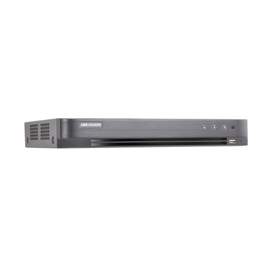 DVR 4 Megapixel / 8 Canales TURBOHD + 4 Canales IP / 1 Bahía de Disco Duro / 1 Canal de Audio / Audio por coaxitron / Ví