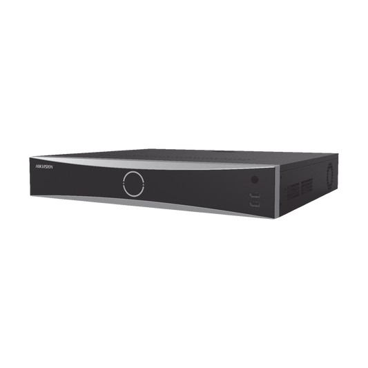 NVR 12 Megapixel (4K) / 16 canales IP / AcuSense (Evita Falsas Alarmas) / Reconocimiento Facial / 4 Bahías de Disco Duro / HDMI en 4K / Alarmas I/O
