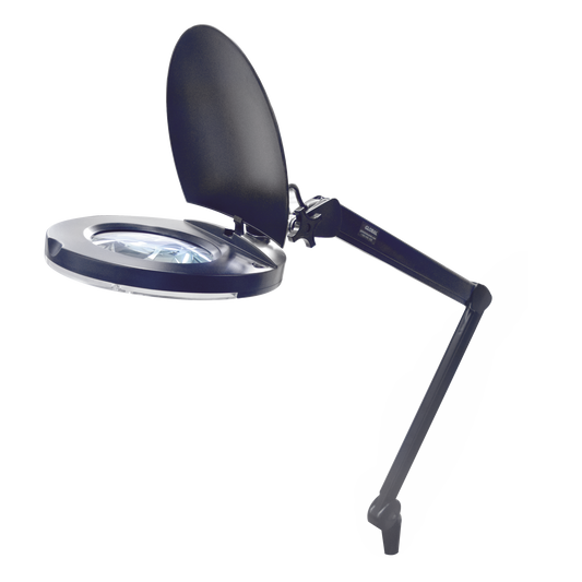 LÃ¡mpara de LED para Escritorio con Lupa de 5 Pulgadas de DiÃ¡metro, 5 Dioptrias, 2.25X.