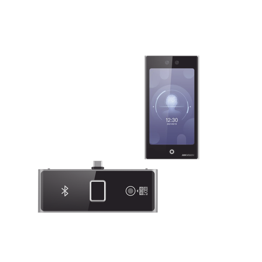 Terminal Facial Min Moe WiFi con pantalla de 7" y Lector de Huellas, Códigos QR y Bluetooth / Exterior IP65 / 10,000 rostros y 50,000 tarjetas / Soporta módulo lector de Huella, QR y Bluetooth