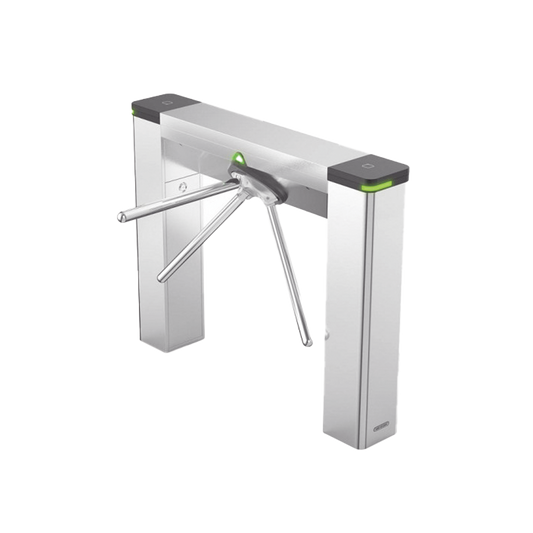 Torniquete Trípode Bidireccional de Acero Inoxidable / 3 Millones de Ciclos MCBF / Interior y Exterior Protegido / LEDs indicadores de Entrada y Salida /Tipo Puente