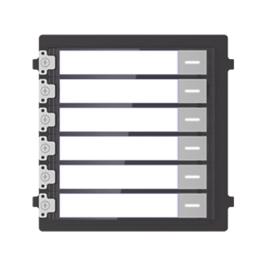 Módulo de Botones Para Videoportero Modular / Llamada de un solo Toque / Soporta Hasta 6 Monitores Principales | HIKVISI