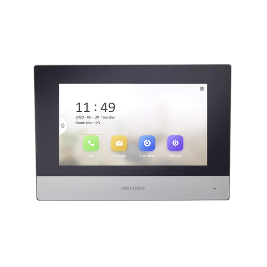 Monitor IP WiFi Touch Screen 7" para Videoportero IP / Vídeo en Vivo / PoE Estándar / Apertura Remota / Llamada Entre Mo