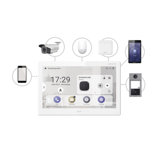 Monitor Touch IP / WiFi / ANDROID 7" / Integración con Videoporteros IP, CCTV, Panel de Alarma AXPRO y Biométricos de Ac