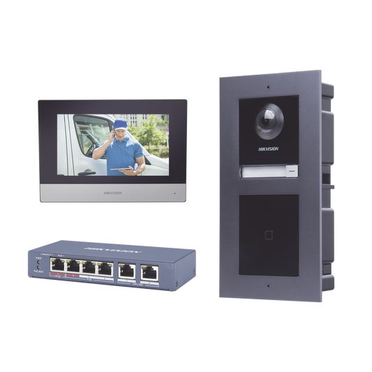 KIT de Videoportero IP con llamada a App de Smartphone y Lector de Tarjetas EM / 2da Generación (Modular) / Montaje para