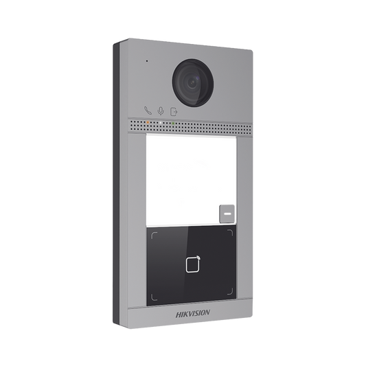 Videoportero IP 2 Megapixel / Llamada y Apertura Remota desde App Hik-Connect / PoE / Exterior IP65 + Antivandalico IK08