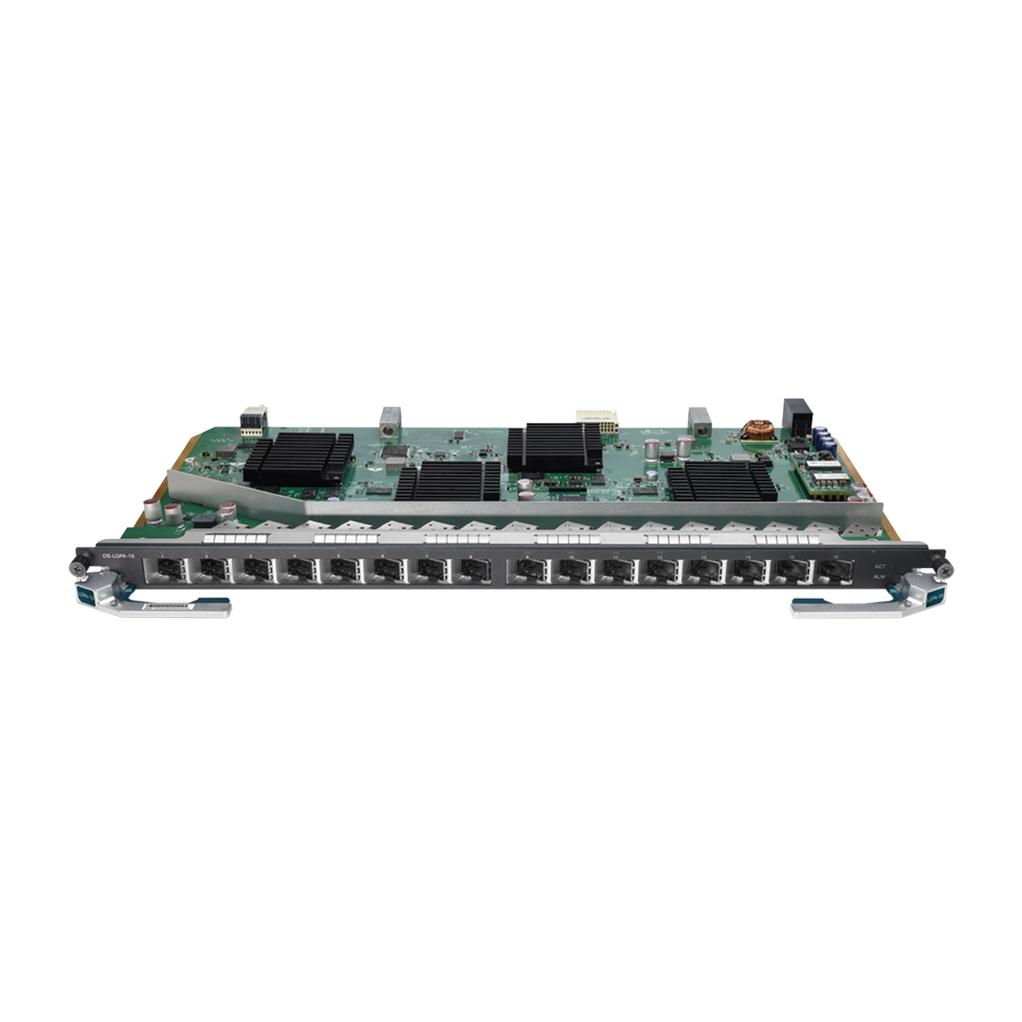 Tarjeta de Servicio 16 Puertos GPON para OLT DSP8000X2 / Spliteo de 1:128 / Conexión de Hasta 2048 Clientes / Distancias de Hasta 20 Km / Intercambio en caliente