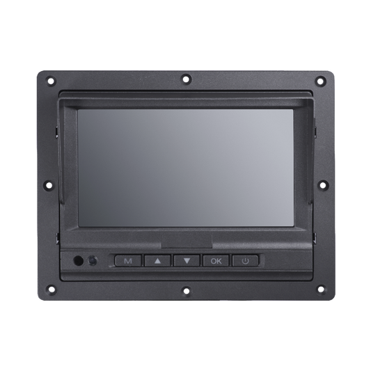 Monitor Táctil (Touch) y Botones de 7" LCD / Compatible con DVR Móvil HIKVISION / Conector Tipo Aviación