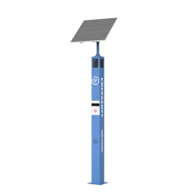 Estación de Pánico de Alarma Solar / Comunicación 4G / Cámara de 2 Megapixel / Audio de Dos Vías / Exterior IP65 / IK10 / Micro SD