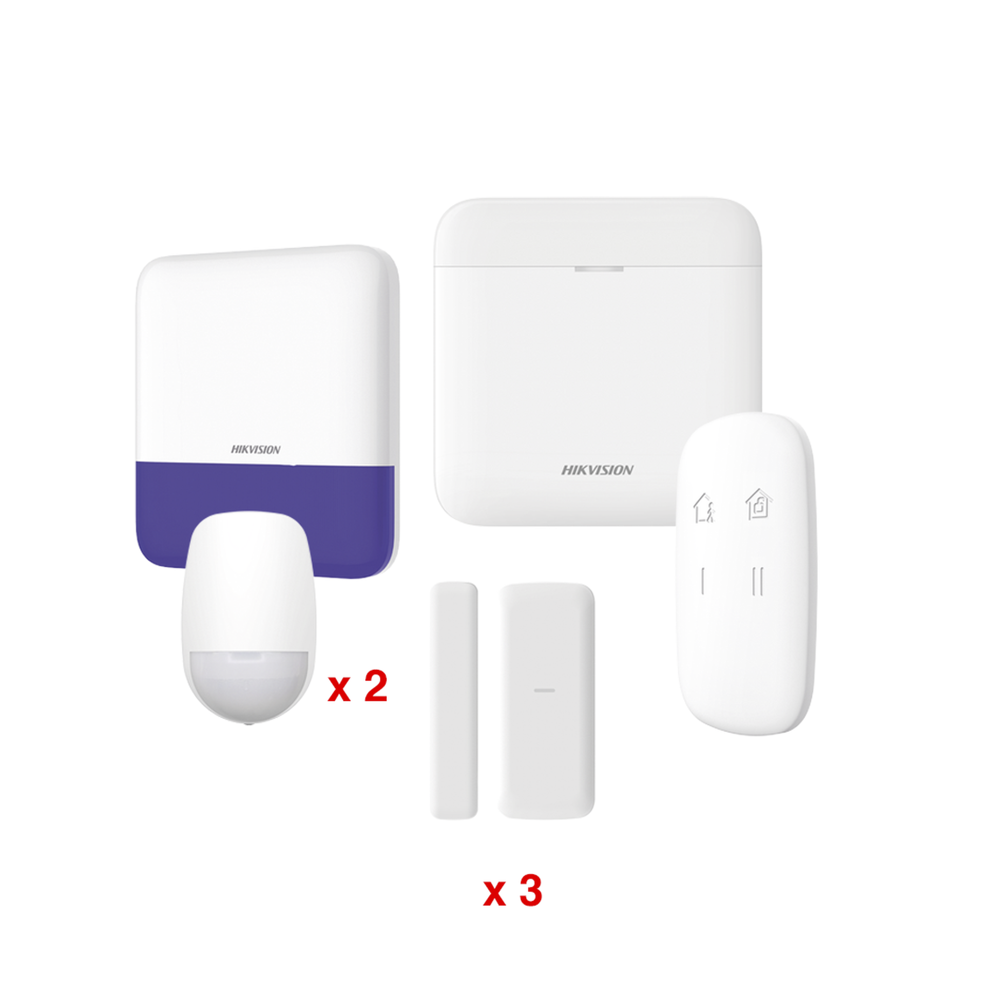 (AX PRO) KIT de Alarma AXP RO / Incluye: 1 Hub con bateria de respaldo / 2 Sensores PIR / 3 Contactos MagnÃ©ticos mini / 1...
