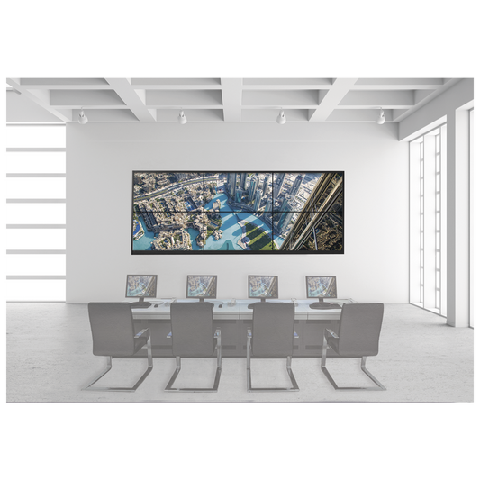 Kit Videowall 3X2 / Incluye 6 Pantallas de 55" / Decoder / Bases de Pared / Accesorios de Instalación | HIKVISION