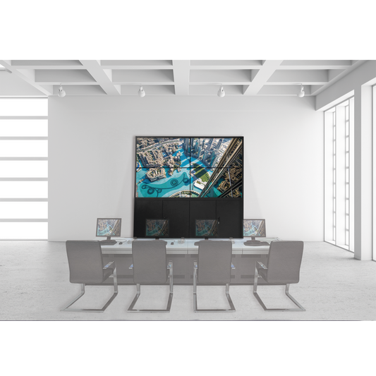 Kit Videowall 3X3 / Incluye 9 Pantallas de 55" / Decoder / Base de Piso / Accesorios de Instalación | HIKVISION