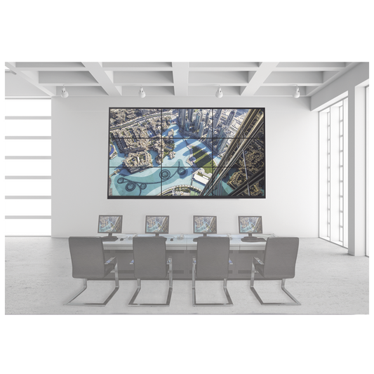 Kit Videowall 3X3 / Incluye 9 Pantallas de 55" / Decoder / Bases de Pared / Accesorios de Instalación | HIKVISION