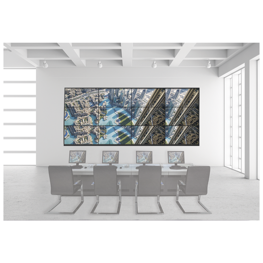 Kit Videowall 4X3 / Incluye 12 Pantallas de 55" / Decoder / Bases de Pared / Accesorios de Instalación | HIKVISION