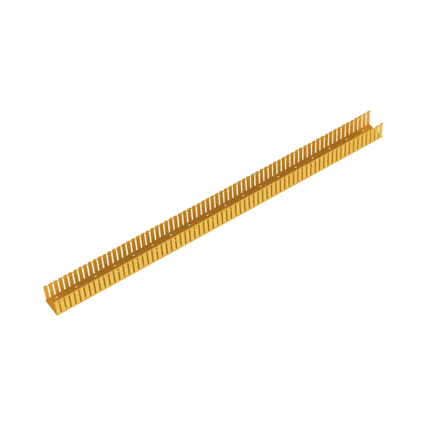 Canaleta Ranurada de PVC sin Tapa, Fiber-Ductâ„¢, 4 in de Ancho, 4 in de Alto y 1828.8 mm de Largo, Color Amarillo
