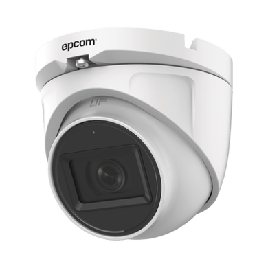 AUDIO POR COAXITRON / Domo TURBOHD 2 Megapixel (1080p) / Gran Angular 106° / Lente 2.8 mm / 20 mts IR EXIR / Exterior IP66 / 4 Tecnologías / dWDR / Metal