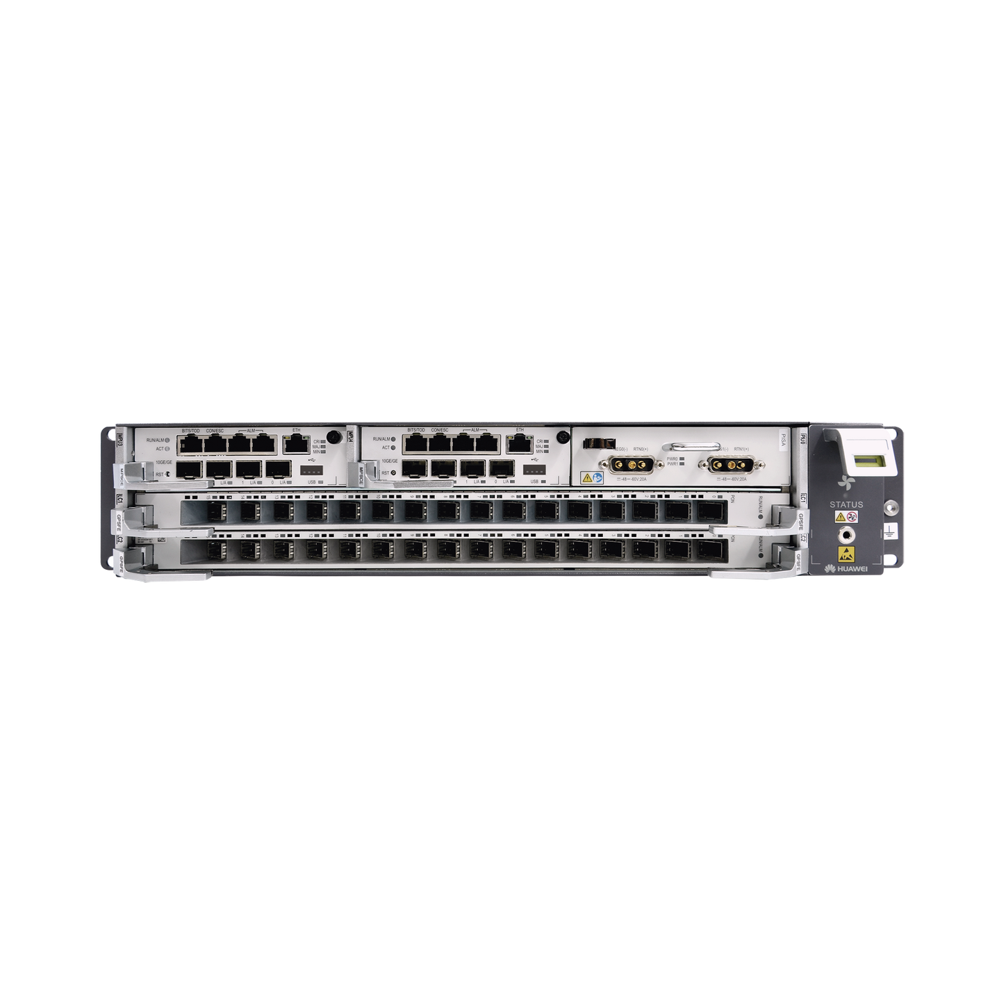 OLT GPON OptiXAccess Carrier Class con 1 tarjeta de 16 puertos GPON, 2 ranuras, 1 Fuente de alimentaciÃ³n AC, 2 UR