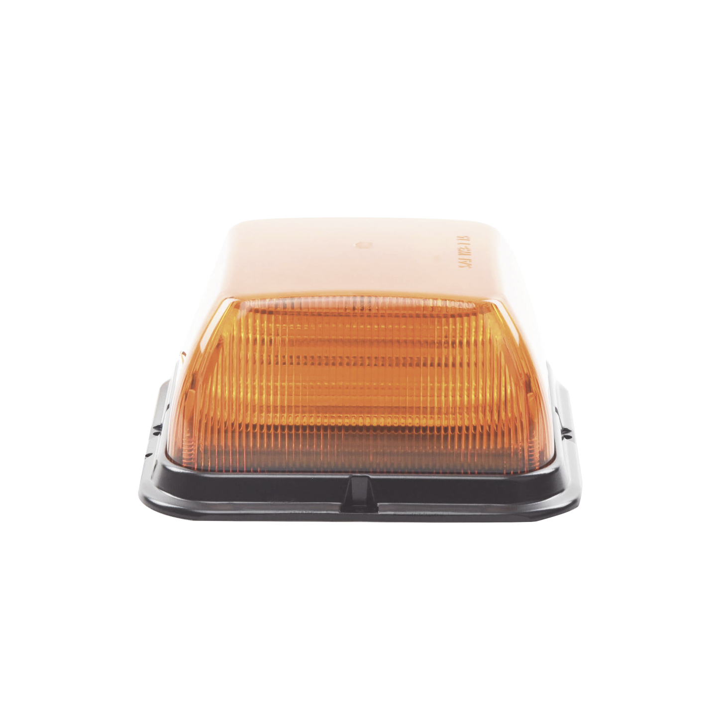 Baliza LED Cuadrada, base de polipropileno reforzado, perfil medio, 12-24 VCC, 24 patrones de destellos, Ã¡mbar