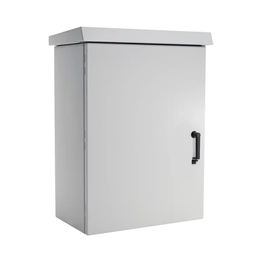 Gabinete Para Exterior OSP ComLine, ProtecciÃ³n NEMA 4/12/4X/3/3R; IP66, 600 mm de Ancho, 500 mm de Profundidad, 18 UR, De Aluminio, Color Gris Claro