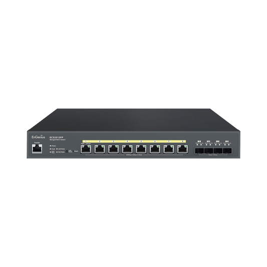 Switch PoE ++ Administrable en Nube Capa 2  de 8 puertos PoE  de 2.5 Gbps, Hasta 240 W, 4 puertos de SFP