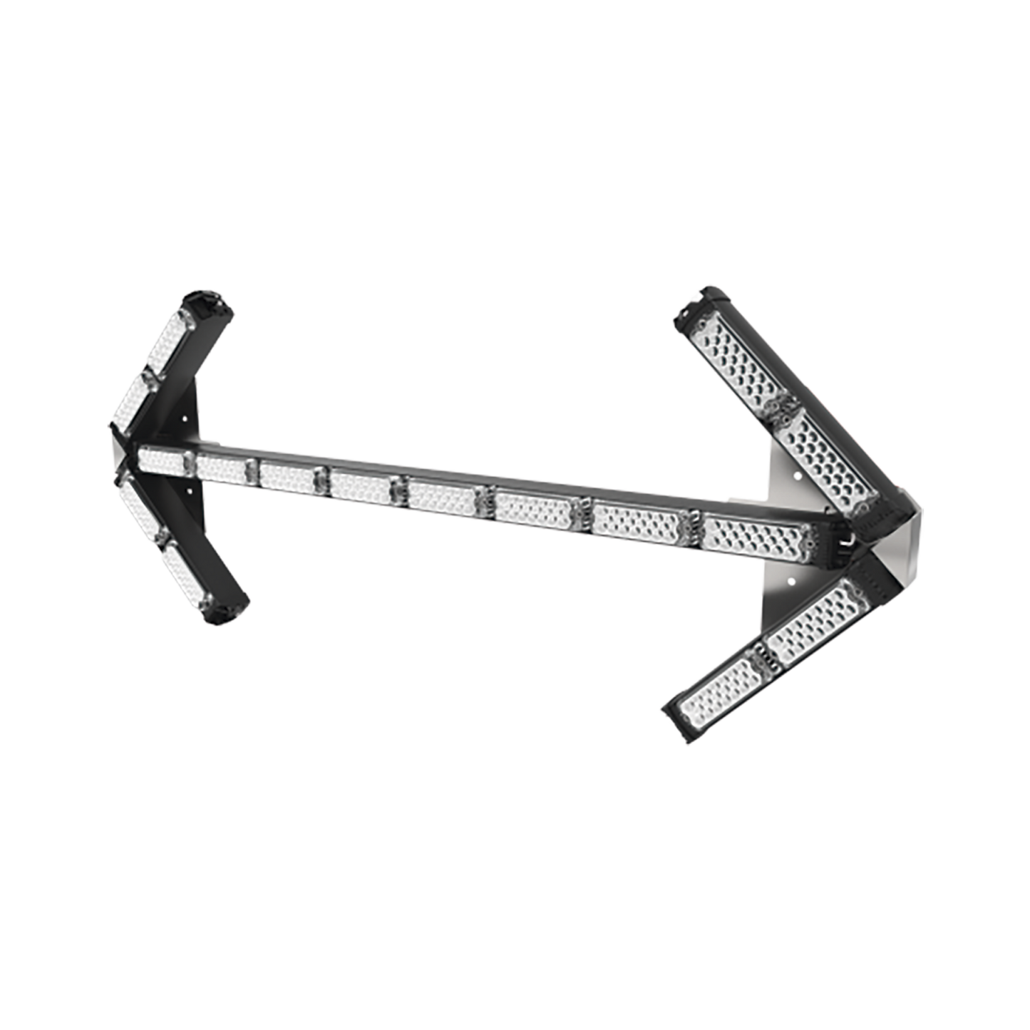 Barra de luces LED en flecha  de doble cabezal en una sola pieza Director de trÃ¡fico de 53.8 pulgadas, iluminaciÃ³n color Ã¡mbar.