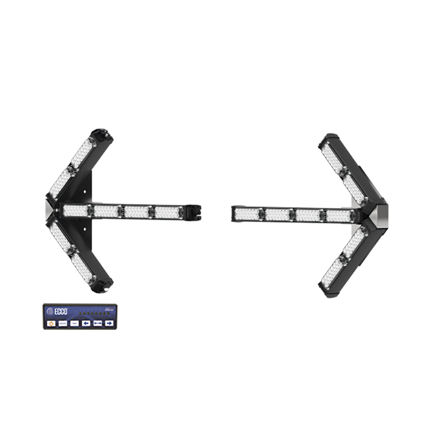 Flechas separadas directoras de trÃ¡fico LED de 28 Pulgadas en color Ã¡mbar.