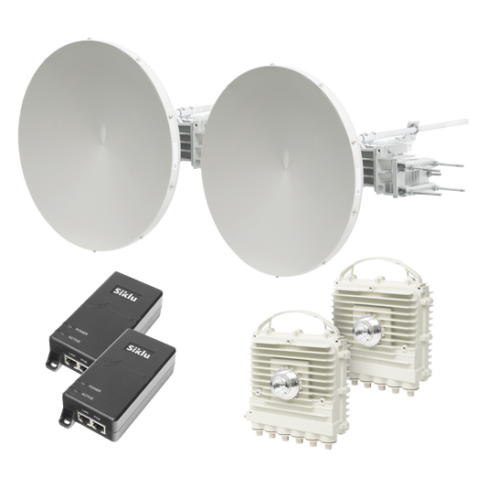 Enlace a la velocidad de la fibra, Banda Libre en MÃ©xico, Sin Interferencia, 1 Gbps Reales Full Duplex, 5 km