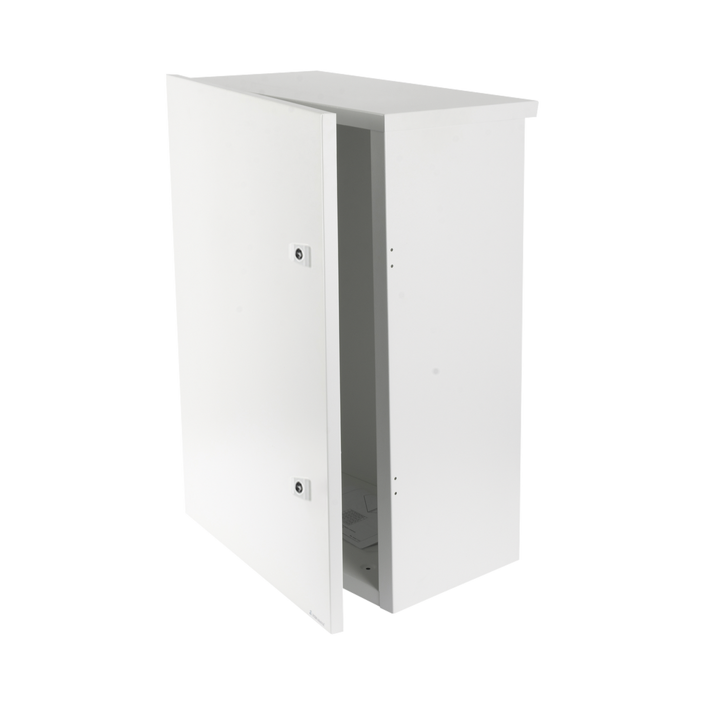 Gabinete para instalaciÃ³n de 2 BaterÃ­as PL110D12, Fabricado en LÃ¡mina Galvanizada, Accesorios para piso o poste (No incluidos)